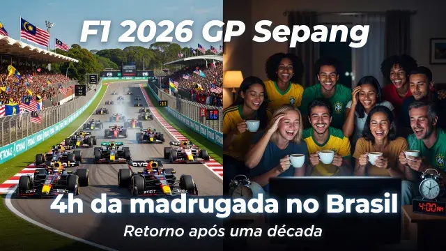 GP do Bahrein 2026 muda de sede e terá largada de madrugada no Brasil